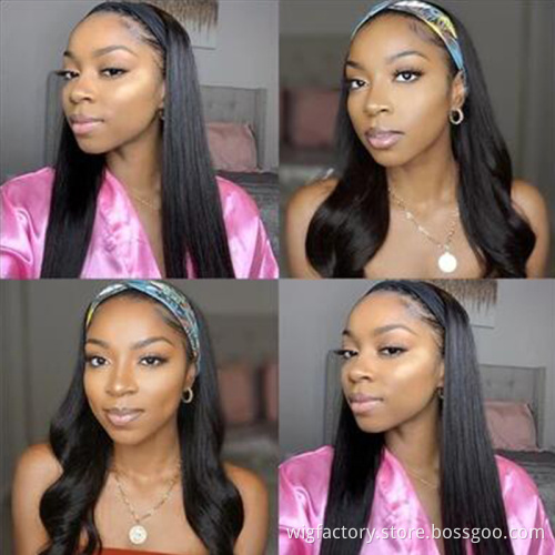 Cheap Headband Wig Human Hair, Wholesale Headband Wigs, Headband Curly Wigs Brazilian Hair for Women